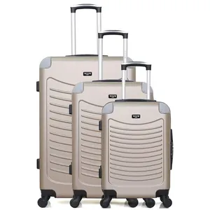 Comparateur de prix : Set de 3 valises - WAVE PARIS - CONGO - 4 roues - Beige
