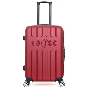 GENTLEMAN FARMER - Valise Weekend ABS ARCHIE 4 Roues 65 cm - BORDEAUX pas cher