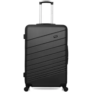 Valise - WAVE PARIS - TIGRE - Grand format - 75 cm - 4 roues - ABS - Noir pas cher