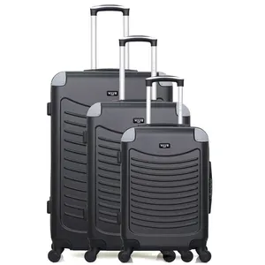 Comparateur de prix : Set de 3 valises - WAVE PARIS - CONGO - 4 roues - Noir