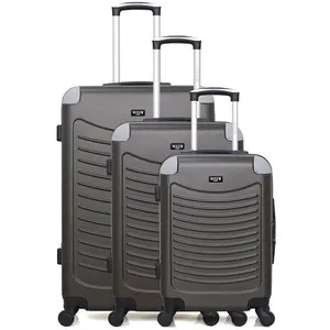 Comparateur de prix : Set de 3 valises - WAVE PARIS - CONGO - 4 roues - Gris foncé