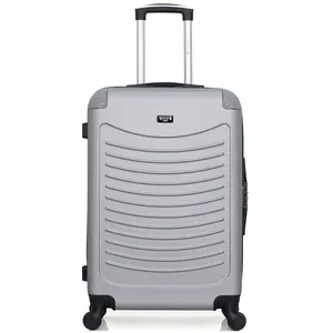 WAVE PARIS - valise weekend abs congo 4 roues 65 cm - gris pas cher