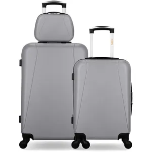 Comparateur de prix : - lot de 3 - valise weekend, valise cabine et vanity lanzarote - gris