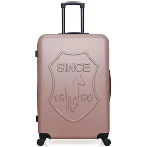 - valise cabine damon 55 cm 4 roues - rose dore pas cher