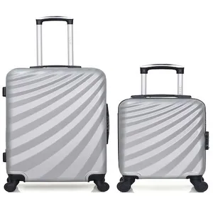 - lot de 2 - valise weekend et valise cabine xxs danube - gris