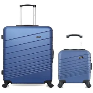 Comparateur de prix : Wave Paris lot de 2 - valises grand format et cabine xxs tigre - marine