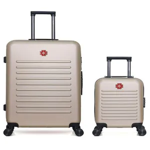- lot de 2 - valises grand format et cabine xxs wil - beige