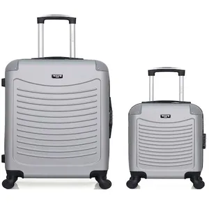 - lot de 2 - valise weekend et valise cabine xxs congo - gris pas cher
