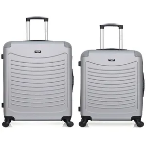 Wave Paris Lot de 2 valises Grand format et Week-end congo - gris pas cher