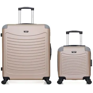 - lot de 2 - valise weekend et valise cabine xxs congo - beige