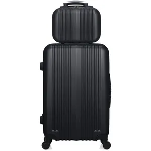 Hero - lot de 2 valises weekend et vanity abs lipari - noir