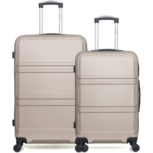 Hero - lot de 2 - valise grand format et valise weekend utah - beige pas cher