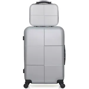 hero - lot de 2 valises weekend et vanity abs coronado - gris pas cher