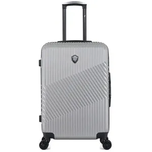 GENTLEMAN FARMER - Valise Weekend ABS/PC PETER 4 Roues 65 cm - gris pas cher