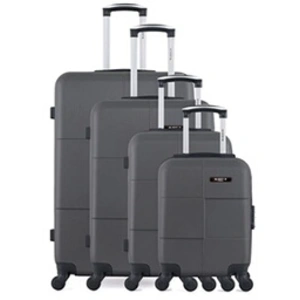 Comparateur de prix : Bluestar - 4 Valises 4 roues simples Miami-M 46/55/65/75 cm gris foncé T.U