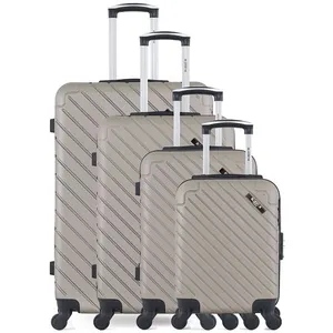 Comparateur de prix : Bluestar - 4 Valises 4 roues simples Cité-M 75/65/55/42 cm beiges T.U
