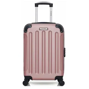 Bluestar - Valise Cabine XXS 4 roues simples Madrid 46 cm rose doré T.U pas cher