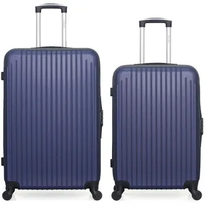 Hero - lot de 2 - valise grand format et valise weekend carpates - marine pas cher