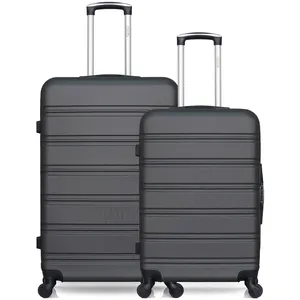 Hero - lot de 2 valises grand format et weekend renoso - gris fonce pas cher