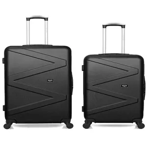 Comparateur de prix : Wave Paris - lot de 2 valises grand format et weekend amazone - noir