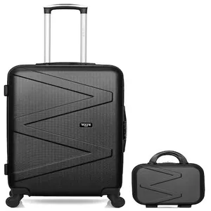Wave Paris - lot de 2 valise weekend + vanity amazone - gris fonce pas cher