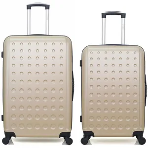 Hero - lot de 2 - valise grand format et valise weekend taurus - beige pas cher