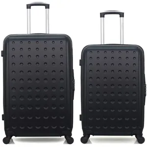 - lot de 2 - valise grand format et valise weekend taurus - noir
