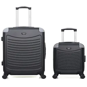 - lot de 2 - valise weekend et valise cabine xxs congo - noir pas cher