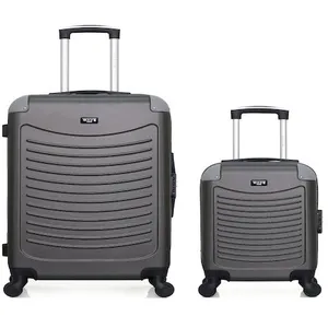 - lot de 2 - valise weekend et valise cabine xxs congo - gris fonce