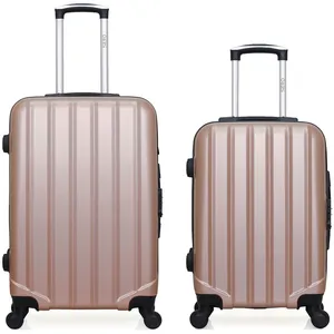 Comparateur de prix : Hero - lot de 2 valises weekend et cabine himalaya - rose dore