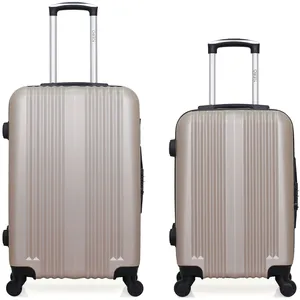 Hero - lot de 2 valises weekend et cabine lipari - beige pas cher