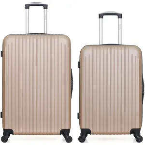 Hero - lot de 2 valises grand format et weekend carpates - beige pas cher