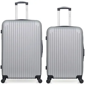 Hero - lot de 2 - valise grand format et valise weekend carpates - gris pas cher
