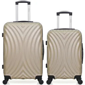 hero - lot de 2 - valise weekend et valise cabine lagos - beige pas cher
