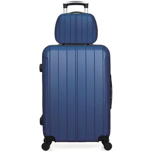 Non communiqué Lot de 2 - valise weekend et vanity fogo HERO - marine pas cher