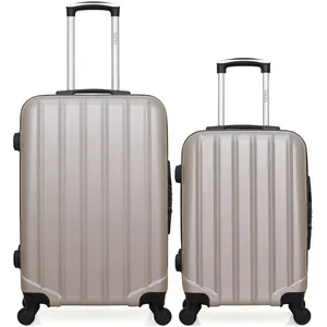 Hero - lot de 2 valises weekend et cabine abs himalaya - beige pas cher