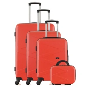 Comparateur de prix : Set de 4 valises - WAVE PARIS - AMAZONE-C - 4 roues - Corail