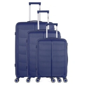 Set de 3 valises - OBAGO - ANDROMEDE - 4 roues - Marine pas cher
