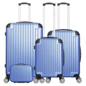 Comparateur de prix : Set de 4 valises - WAVE PARIS - TAGE-C - 4 roues - Bleu doré