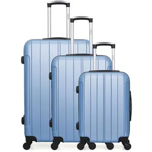 Comparateur de prix : Hero - 3 valises 4 roues Fogo 55/65/75 cm doré bleu T.U
