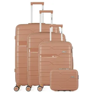Set de 4 valises - OBAGO - PEGASE-C - 4 roues - Vieux Rose