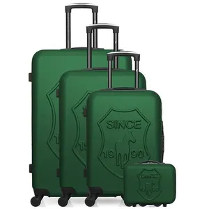Set de 4 valises - GENTLEMAN FARMER - DAMON-C - 4 roues - Vert foncé pas cher