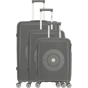 GENERIQUE obago - set de 3 valises orion 75 cm 4 roues - gris fonce