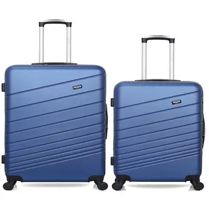 Comparateur de prix : Wave Paris lot de 2 - valises grand format et weekend tigre - marine