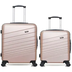 Comparateur de prix : Wave Paris lot de 2 - valises weekend et cabine tigre - rose dore