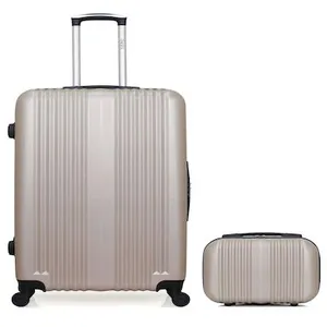 Hero - Lot Valise grand format et Vanity L ipari beiges OS pas cher