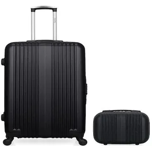 LOT DE 2 - Valises grand format et vanity LIPARI - noir - HERO pas cher