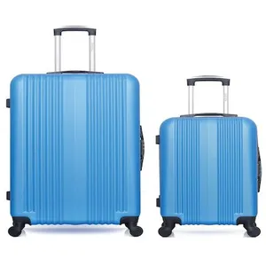 Hero - Lot de 2 Valises grand format et cabine L ipari bleues OS pas cher