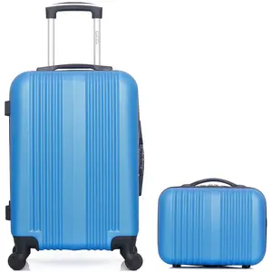 Hero - Lot Valise cabine et Vanity L ipari bleus OS pas cher