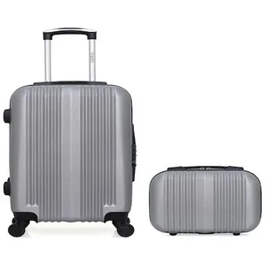 HERO - LOT DE 2 - Valises cabine et vanity LIPARI - gris pas cher